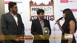 PROPREALITY REAL ESTATE AWARD SHOW:- An Interview of KRISH ATULYA, SAVALIYA GROUP, AHMEDABAD.