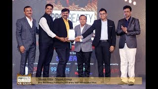 Winner of Prop Reality Real Estate Awards 2017 - SHYAM VILLA, SHYAM GROUP, AHMEDABAD.
